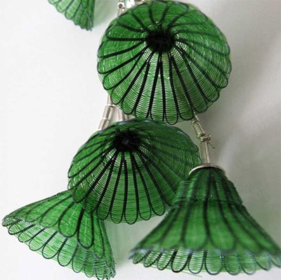 green bells necklace by Manuela Tromben