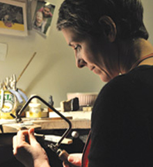Henrietta Fernandez, contemporary jeweller and tutor at Flux Studios