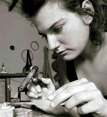 Barbora Rybarova, Contemporary jeweller and tutor at Flux Studios