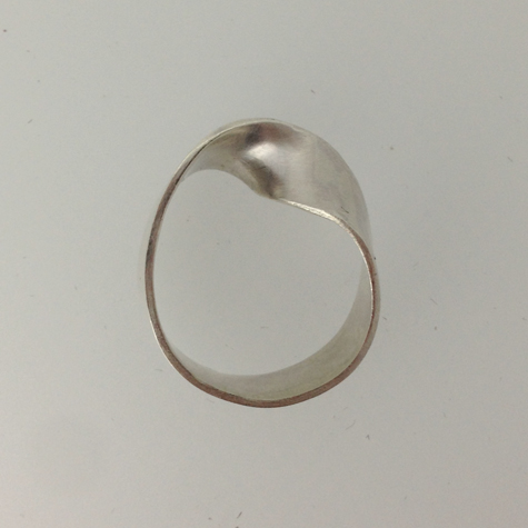 Mobius ring made by abigail on SW10 make a silver ring course