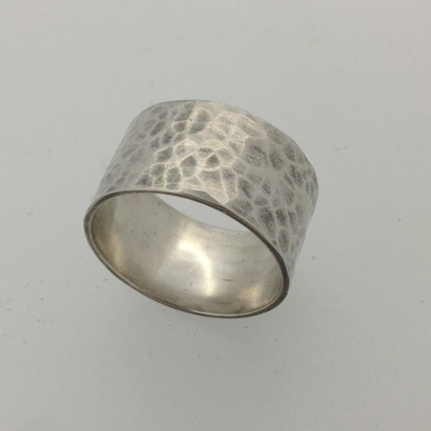 Sterling silver ring by Chris at SW10 weekend jewellery making workshop