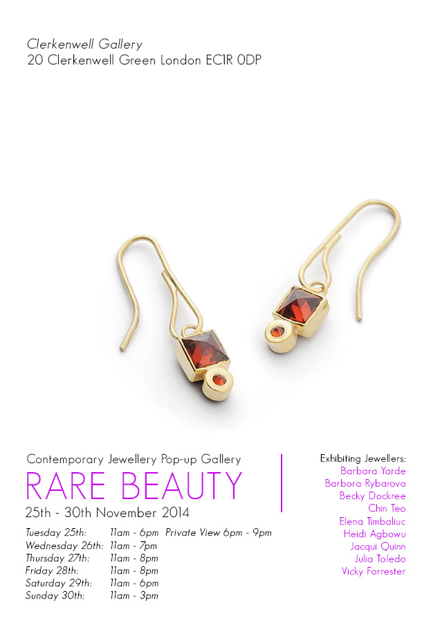 Barbara Yarde, Rare Beauty IV, contemporary jewellery by jewellers at Flux Studios 