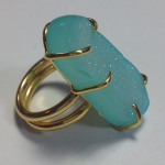 Drusy ring by Flux student Lynn Allardyce, Inspired entry for 2015