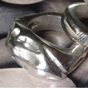 Jessamy Harvey silver oxidised ring