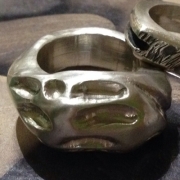 Jessamy Harvey silver ring with keum boo
