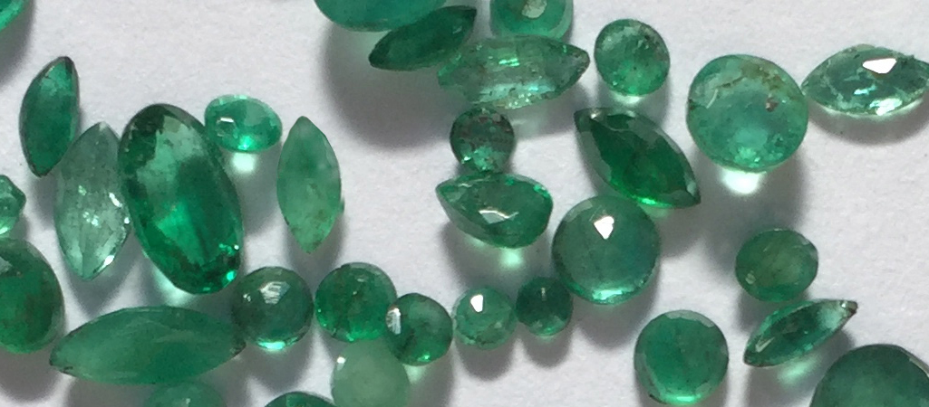 Emeralds come in all cuts and qualities.